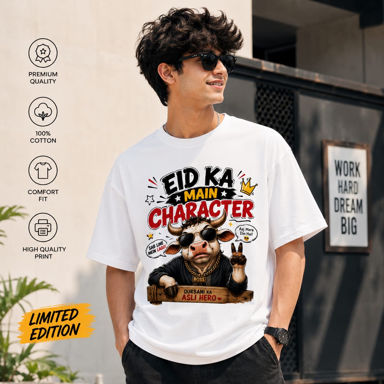 Eid Ka Main Character T-SHIRT UNSIX